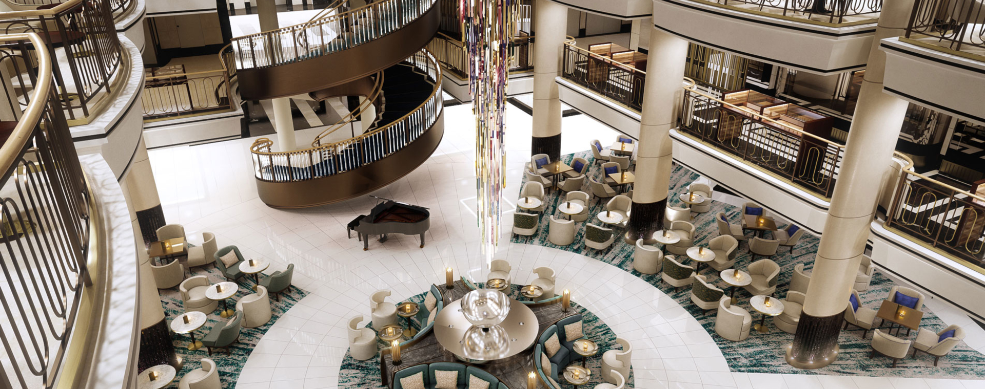 Britannia--Post-refit-Atrium: DMA Value Vacations Travel & Tours Inc.